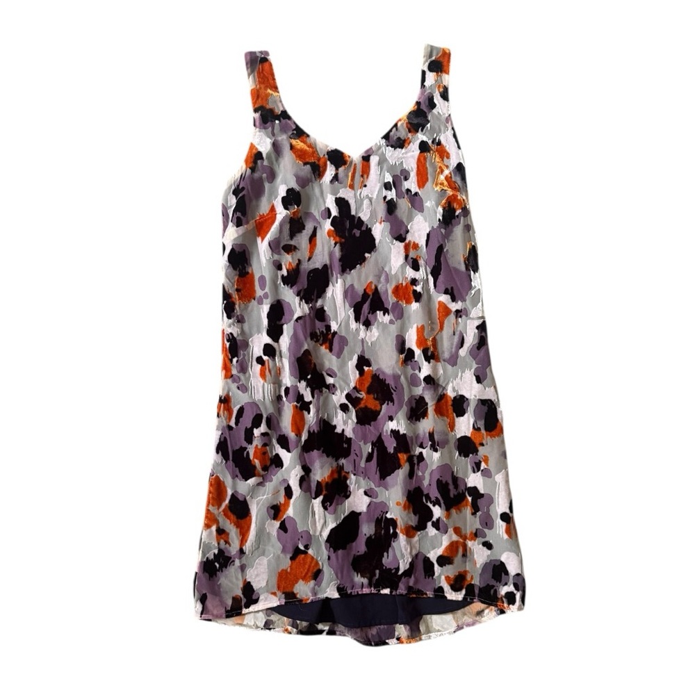 CAbi Velvet Burnout Leopard Animal Print Mini Dress Size Small - Picture 2 of 9
